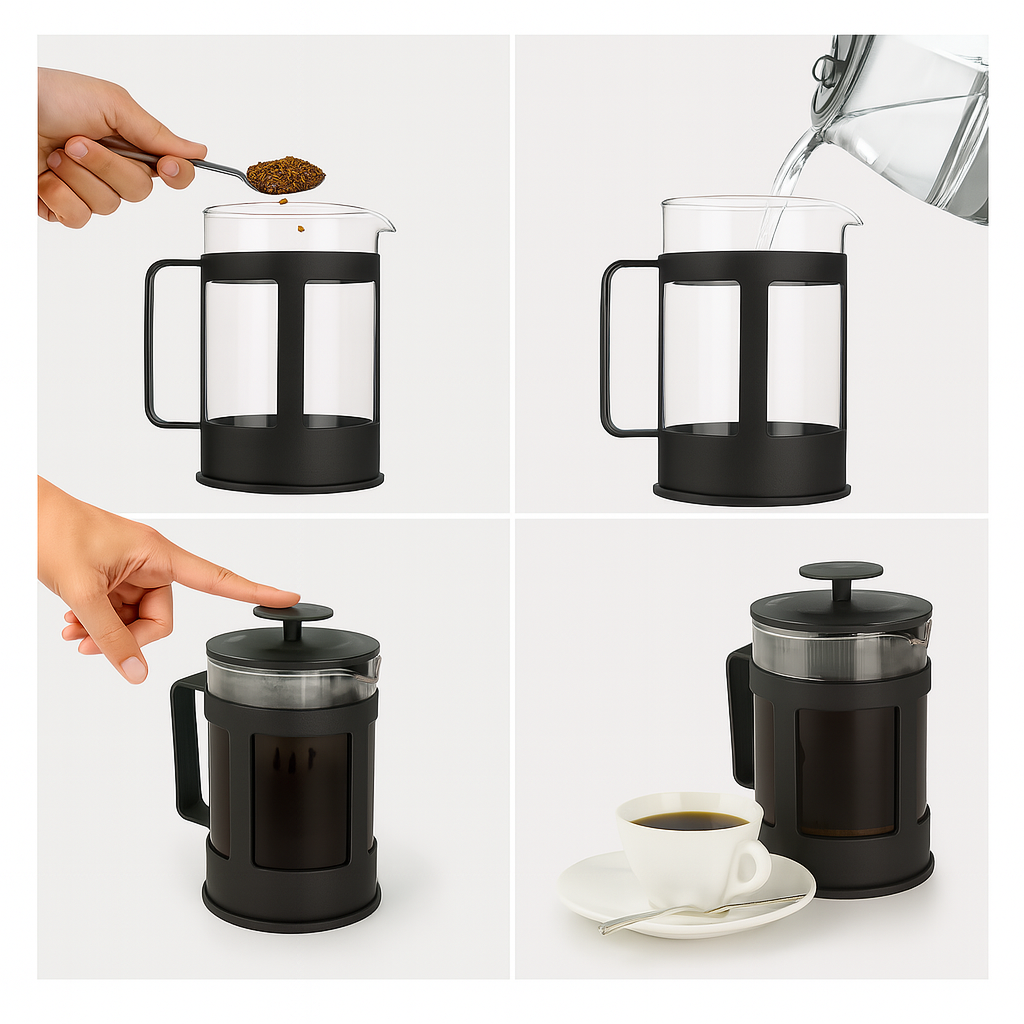French Press Barista Edition 1000 ml – Vidrio Borosilicato Café de Especialidad